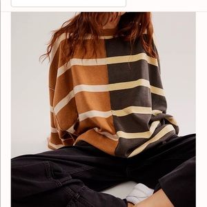 Free people uptown stripe pullover